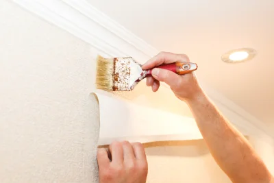 Pose de papier peint à Thourie — revêtements muraux et toiles de verre